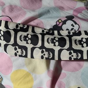 Skull silk headband